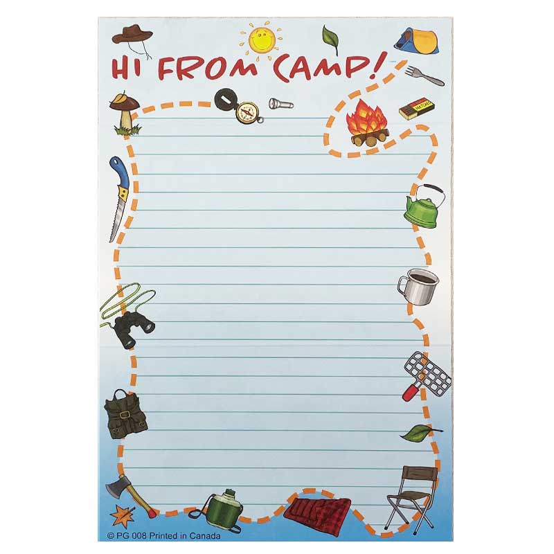 Trail Map Camper Stationery