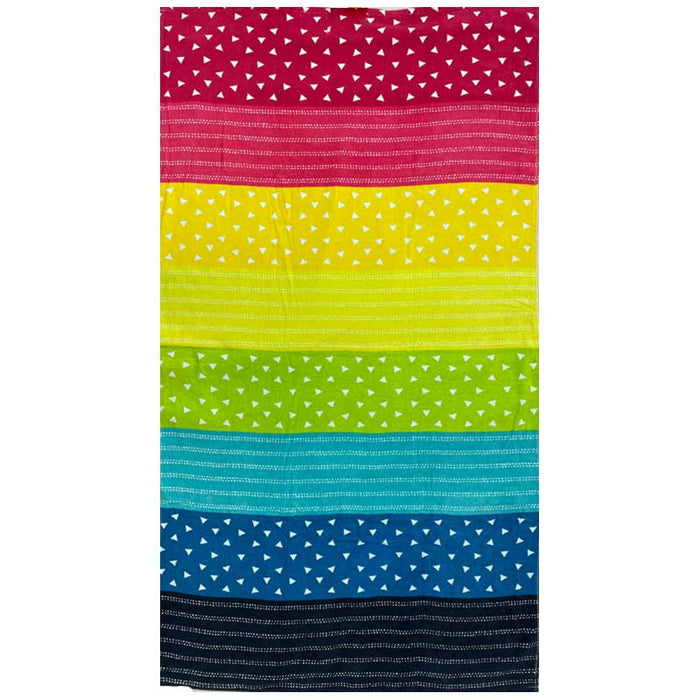 Oversized Cotton Beach Towel - Rainbow