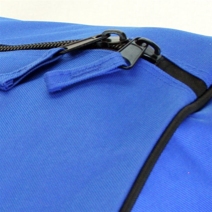 Blue Duffel Bag Zipper pulls