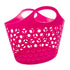 Bright Pink Plastic Basket