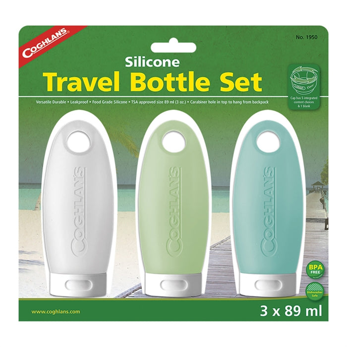 Coghlan's Silicone travel Bottles 3pk