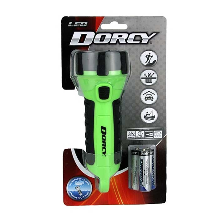 Green Waterproof Camp Flashlight