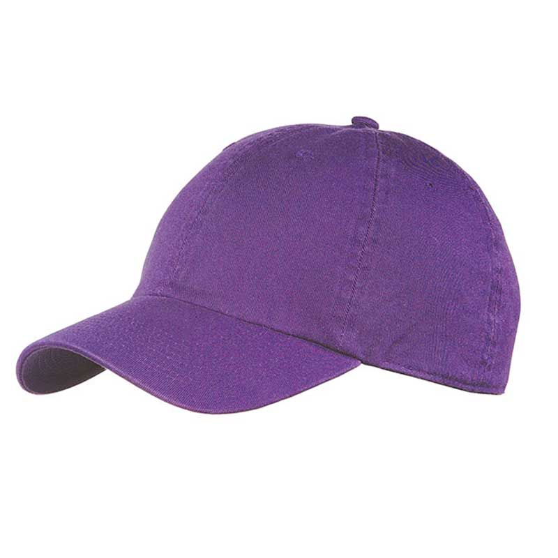 Purple Youth Twill Baseball Cap