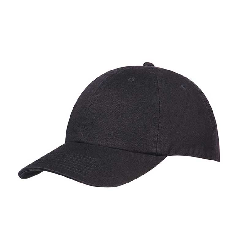 Black Plain Twill Baseball Cap