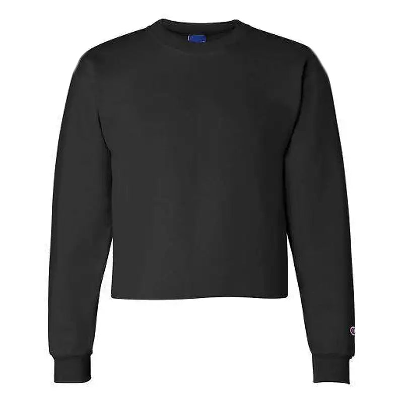 Black Champion Women's cropped sweatshirt