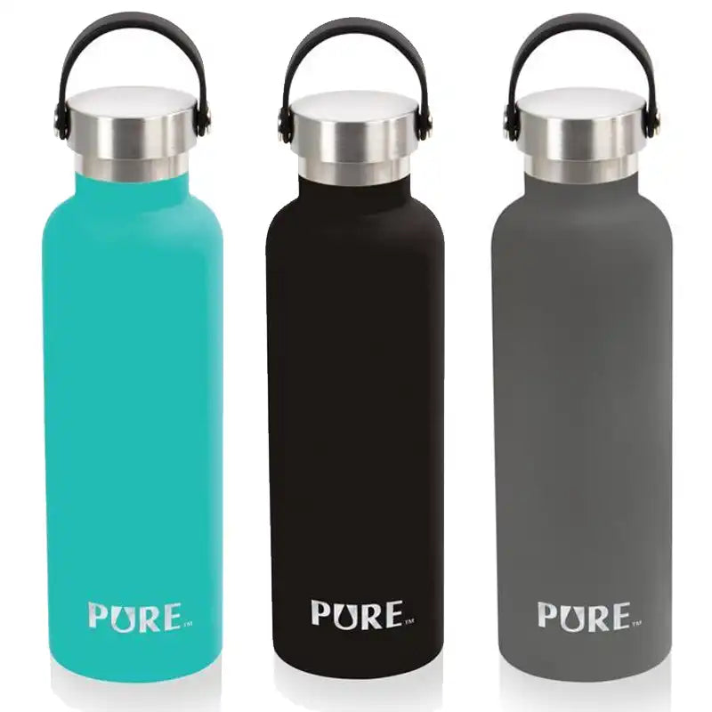 Pure Narrow Mouth Stainless Steel Water Bottles