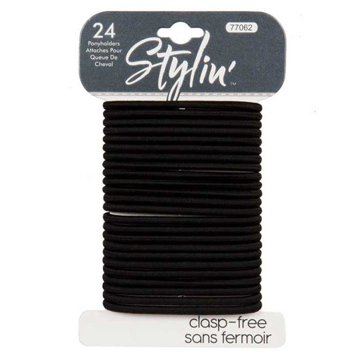 Stylin' Ponyholder Hair Ties - 24pk