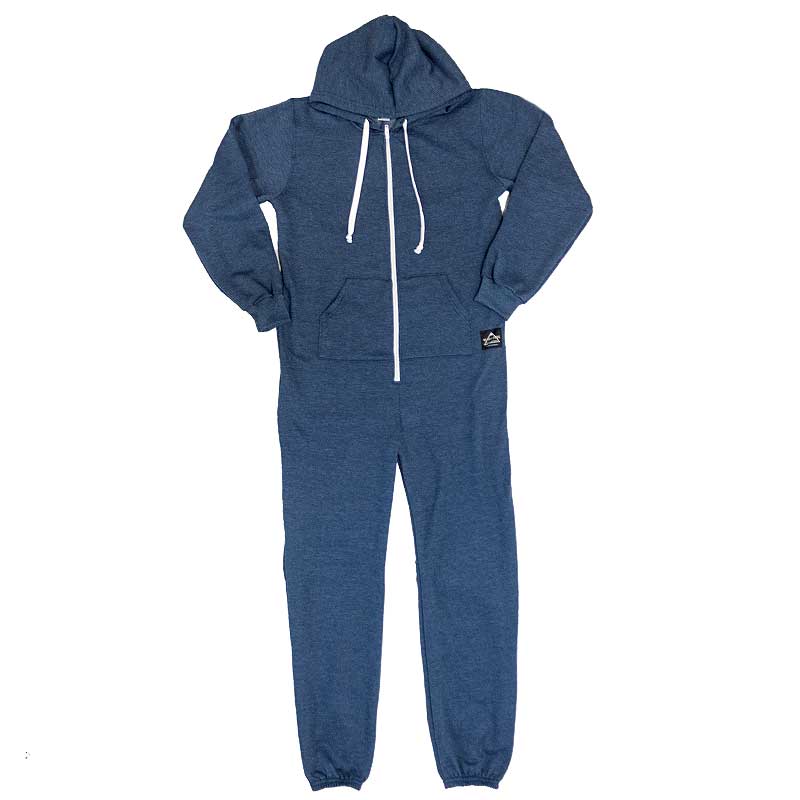 Adult Stone Peak Heather Navy Onesie