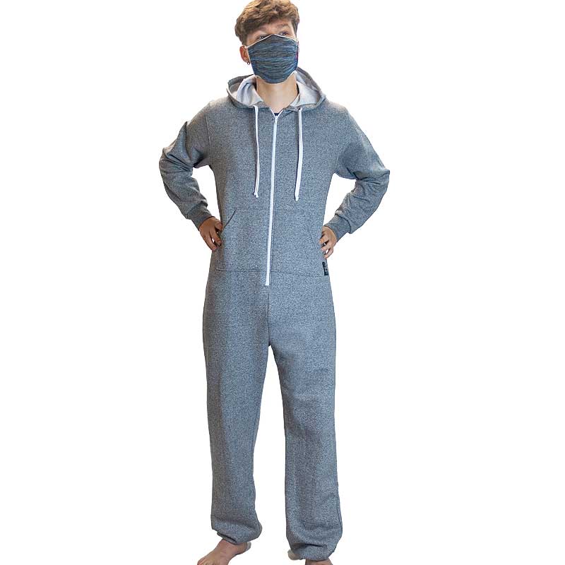 Adult Stone Peak Men's Grey Onesie