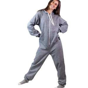 Adult Stone Peak Grey Ladies Onesie