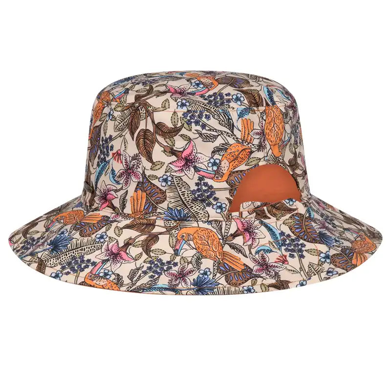 Girl's Ponytail Summer Hat