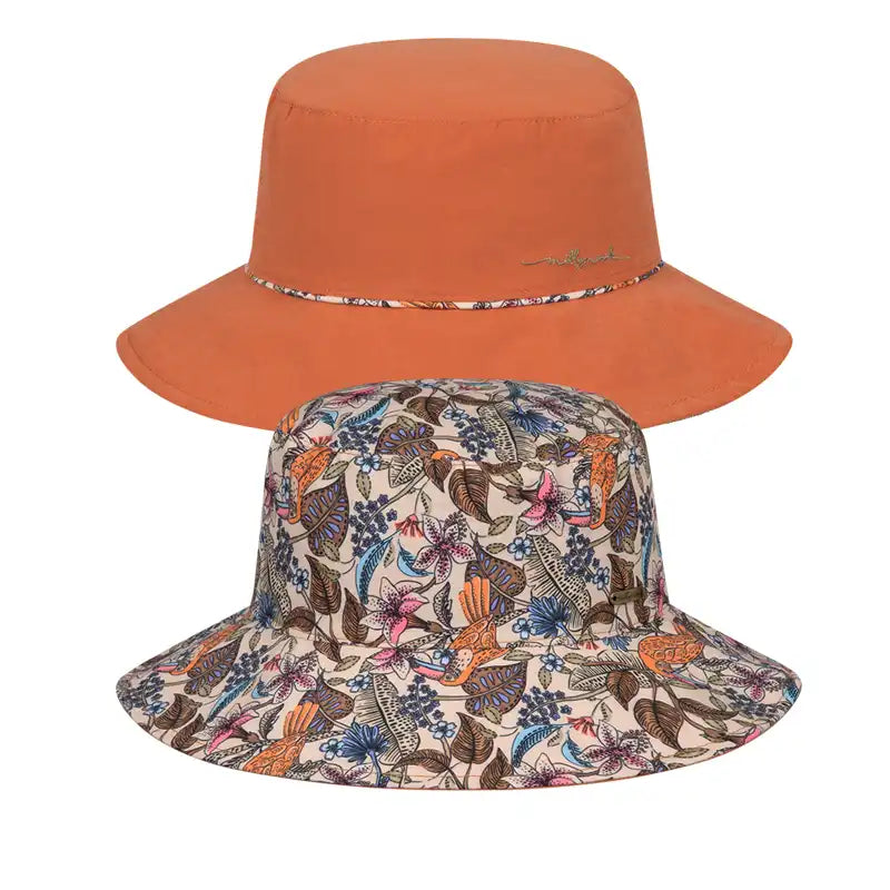 Millymook Girls Reversible Ponytail Hat - Amber