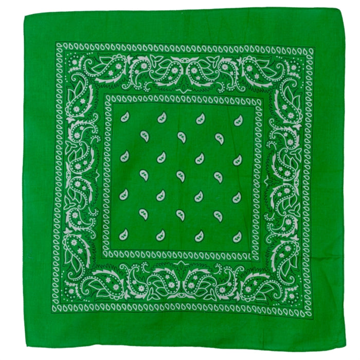 Green Paisley Bandana