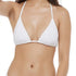 Kali Triangle Slider Bikini top White
