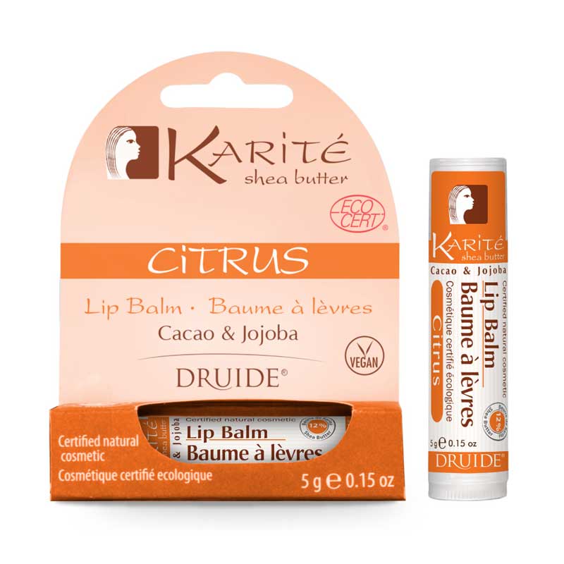 Karite Natural Lip Balms Citrus Flavor