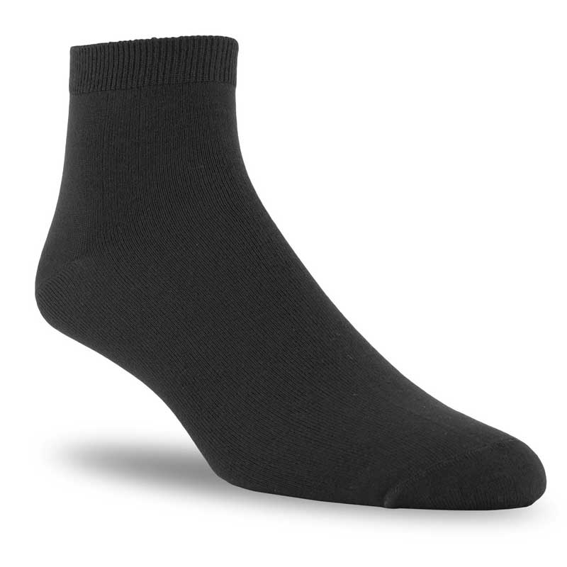 J.B. Fields Bamboo black sport socks - 3pk