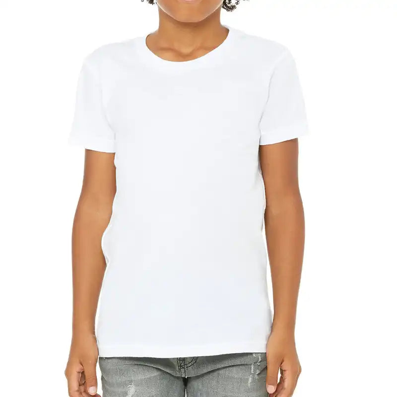 Soft, White Crew Neck Tee Shirt for kids