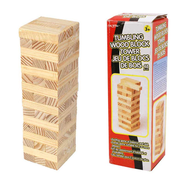 Tumbling Wood Block Tower