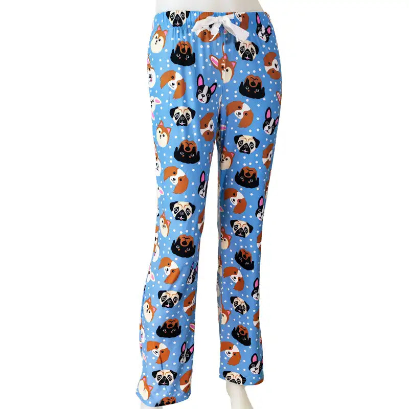 Ladies Dog Print Pajama Pants