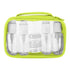 Green Travel Case and reusable bottles