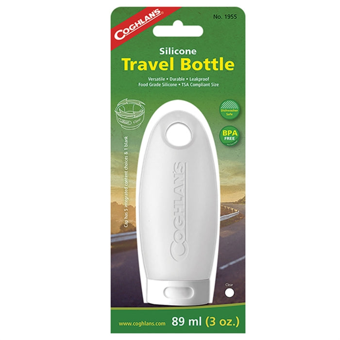 White soft travel bottle