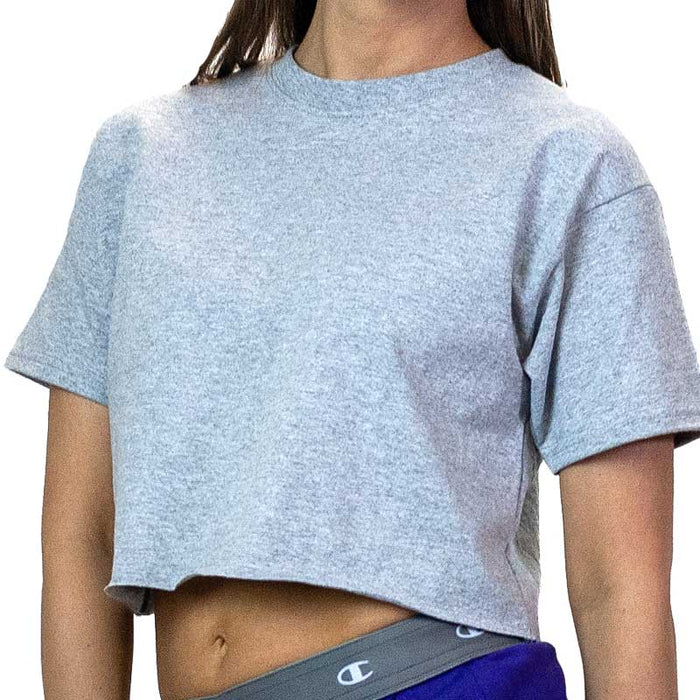 Champion Women's Cropped Cotton Tee Shirt