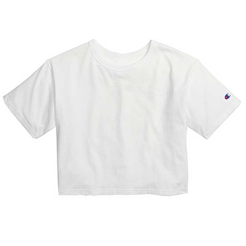 White Girl's Cropped Tee Shirt