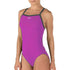 Purple WOmen;s Speedo Flyback Bathing Suit