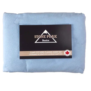 Cot Sized Flannel Sheet Sets Blue