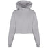 Grey Ladies Crop Top hood