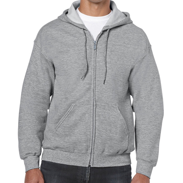 Grey Zippered hoody