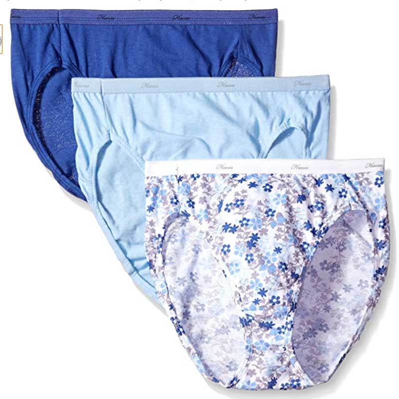 Hanes Ladies Hi-Cut underwear colours