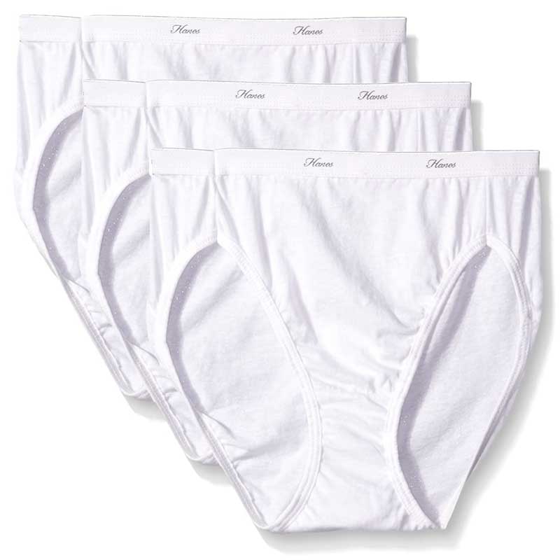 Hanes Ladies White Panties