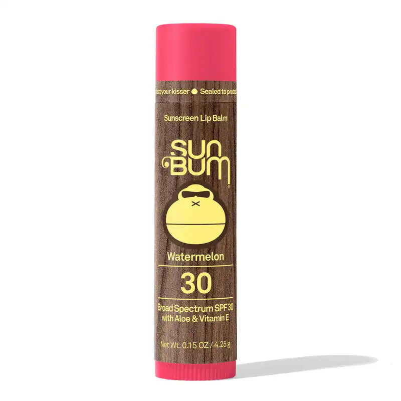 Watermelon Flavored Sun Bum SPF 30 Sunscreen Lip Balm