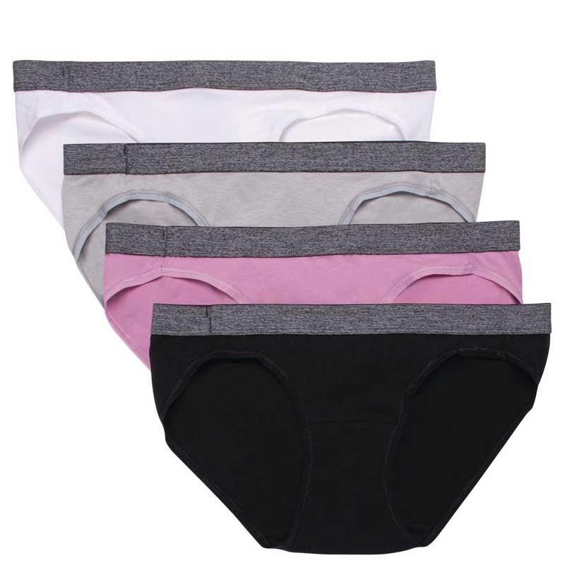 Hanes Women's Cotton Stretch 4pk Hipster Underwear Briefs - Colors May Vary  4 : Target