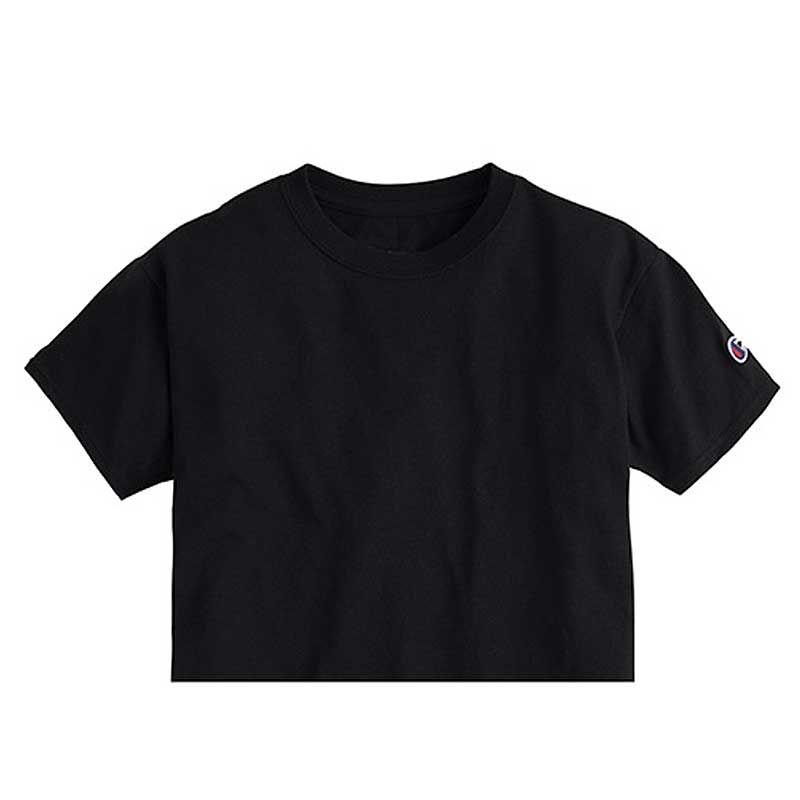 Black Crop Champion tee