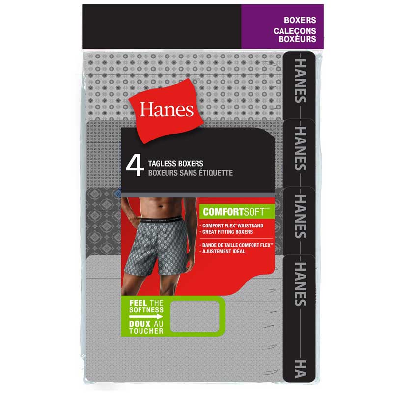Hanes Men's Classic Boxer 4-pack Underwear