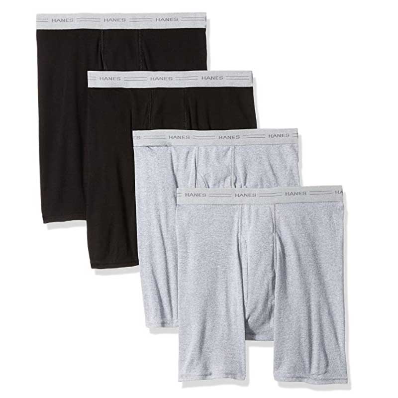 Men's Hanes 4Pk Boxer Briefs