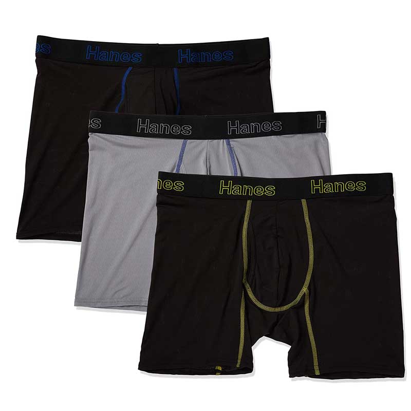 Hanes Men's Mesh Flex-Fit Boxer Briefs 3-pack Underwear – Camp Connection  General Store