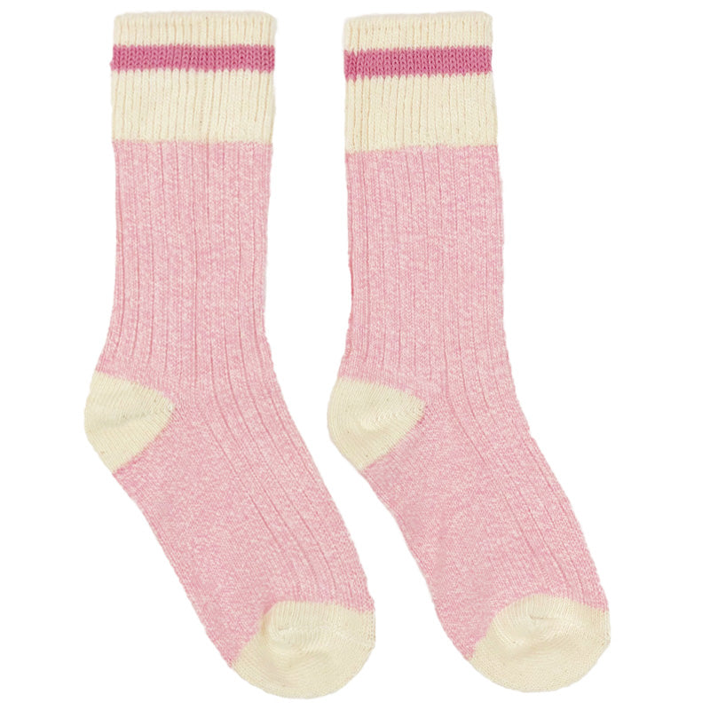Pink Cotton Work Socks