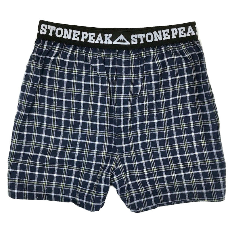 Adult Stone Peak Flannel Boxers Medium Ultra Violet