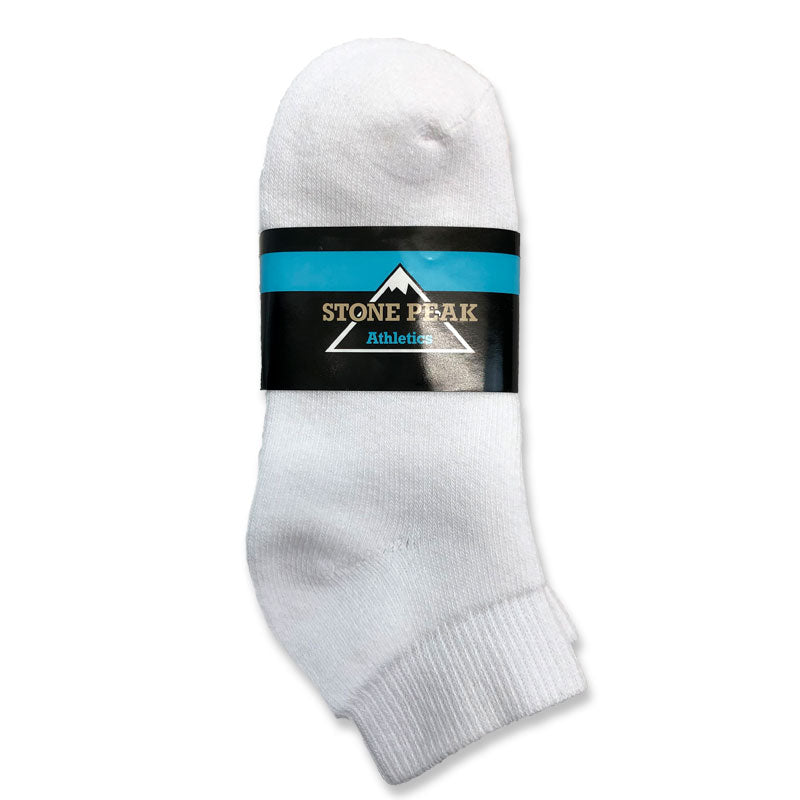 White short gym socks