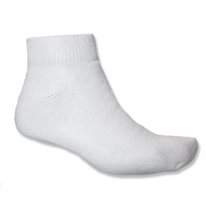 Stone Peak Youth Short Sport Socks - White 3pk