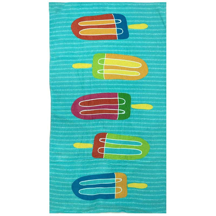 Oversized Cotton Beach Towel - Popsicle