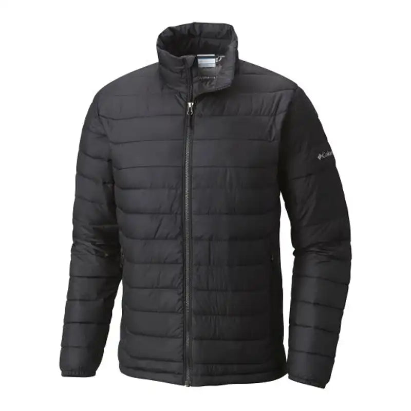 Men's Black Omni heat puffy jacket
