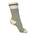 Purple  Stripe Stone Peak Cotton Boot Sock