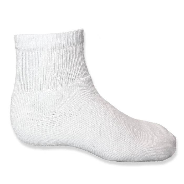 Stone Peak Adult 1/4 Crew Sport Socks - White 3pk