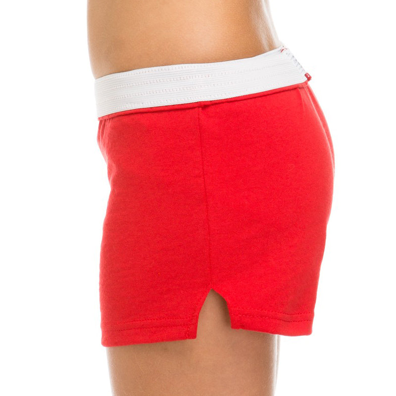 Exposed Waist Band cotton shorts.