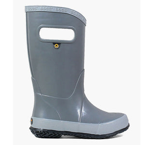 Youth Bogs Rain Boots Grey