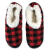 Red Plaid fuzzy slippers